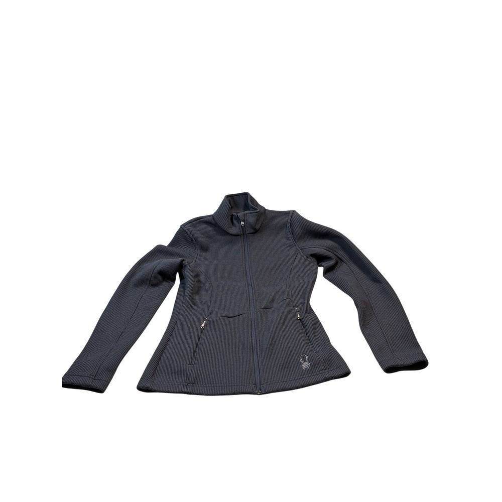 Spyder Womens Core Sweater Medium Gray Full Zip Jacket